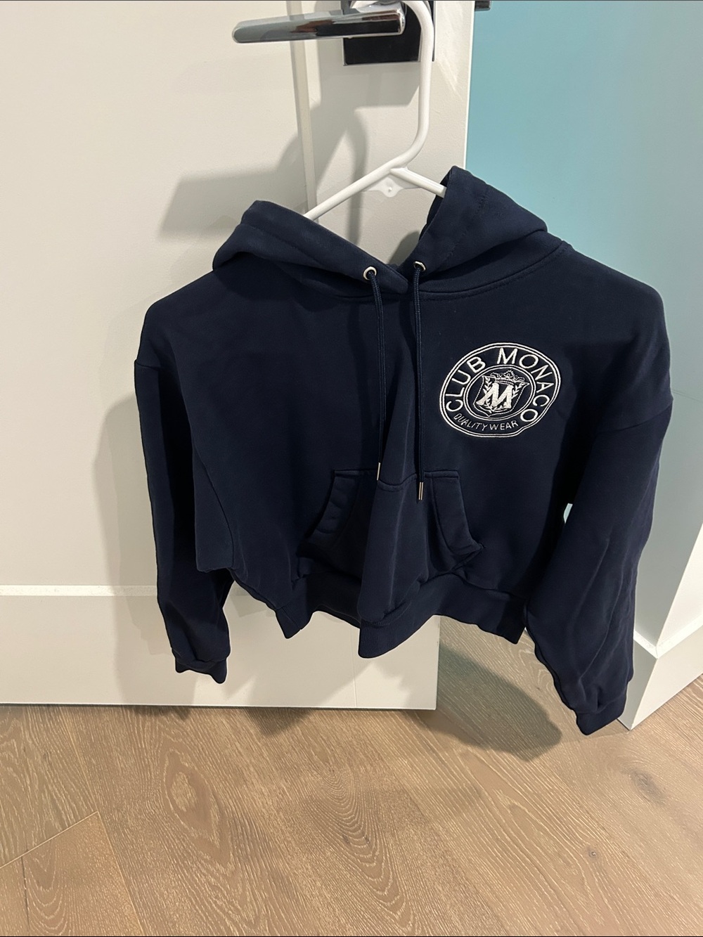 EUC Club Monaco Crest Cropped Hoodie XS